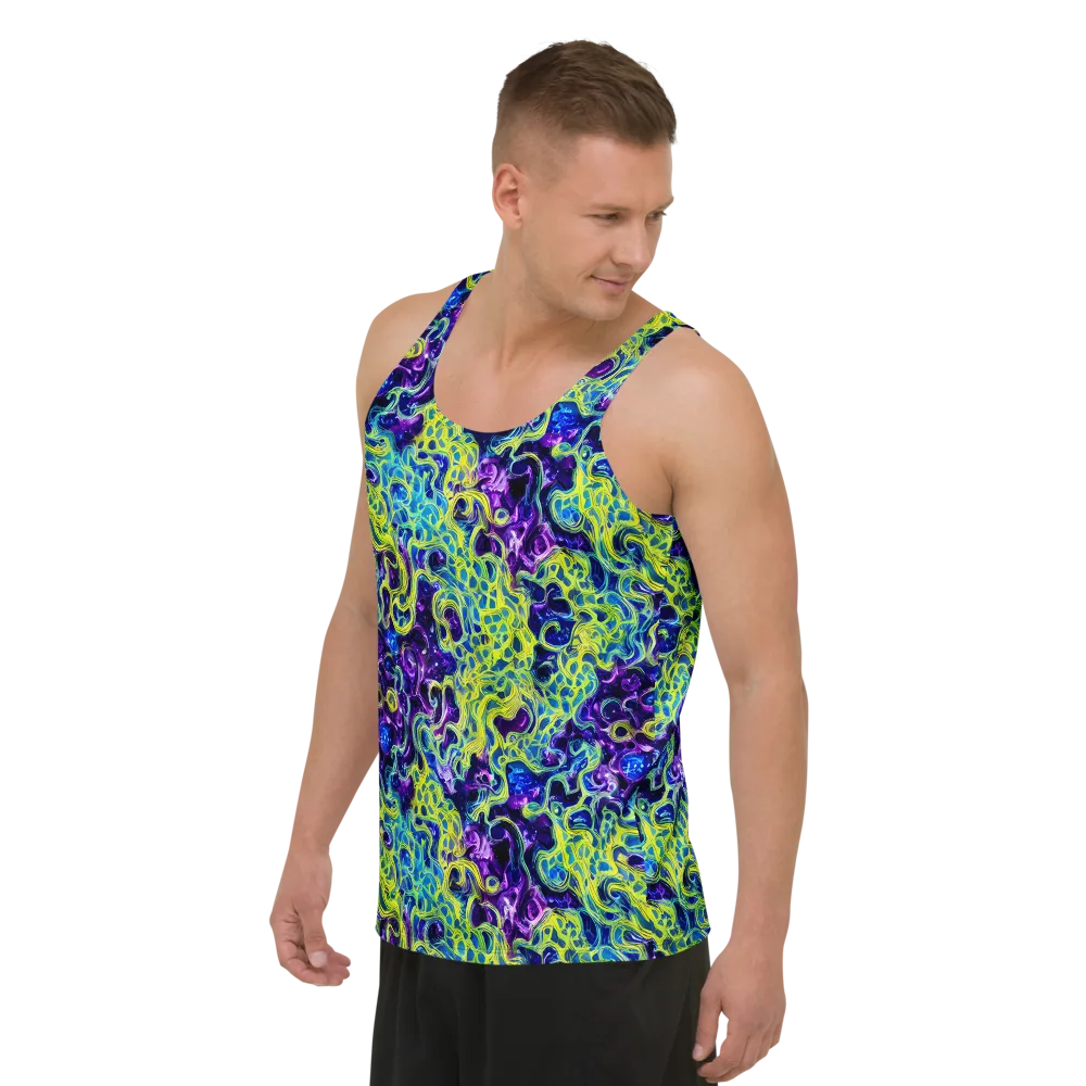 Ultraviolet Maze on Men's Tank Top — Left Front