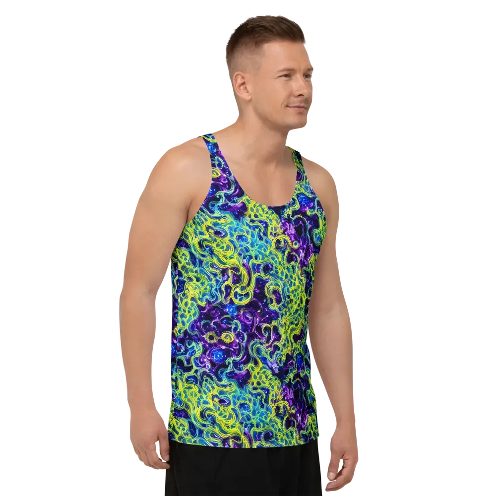 Ultraviolet Maze on Men's Tank Top — Right Front