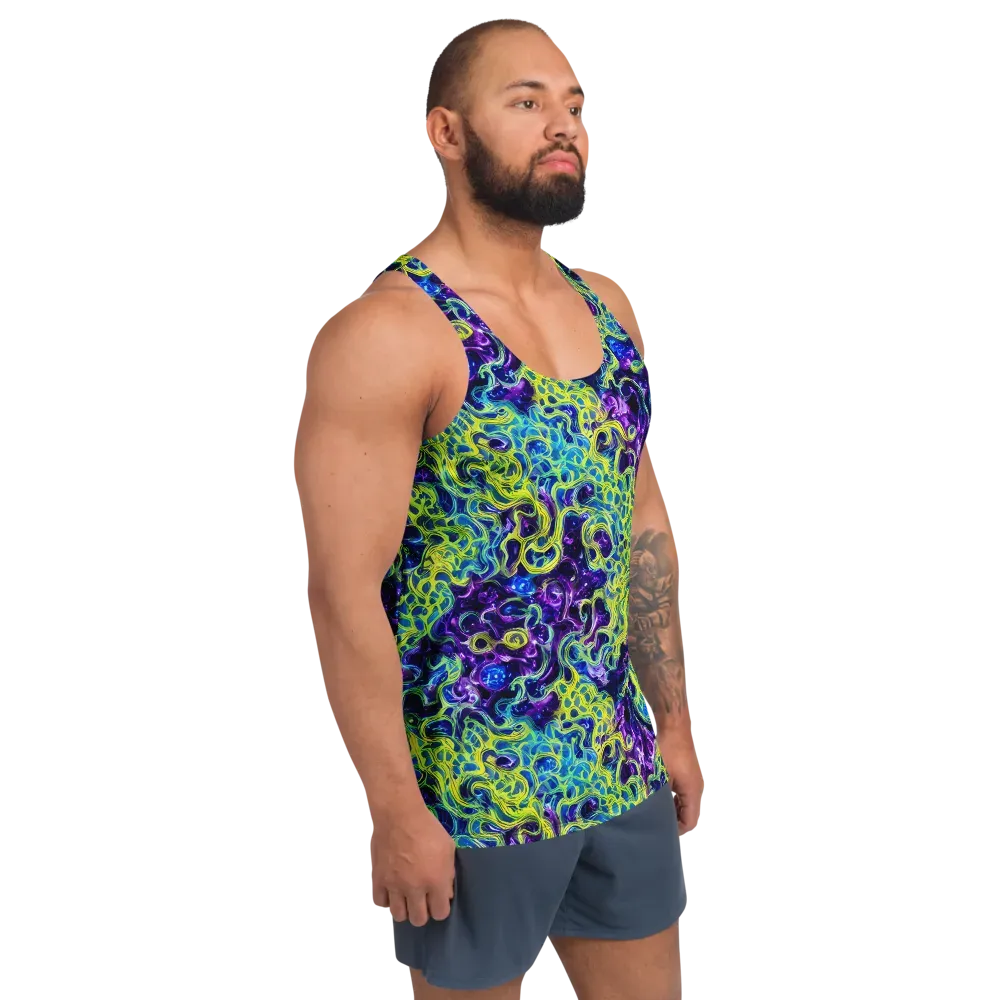 Ultraviolet Maze on Men's Tank Top — Right Front