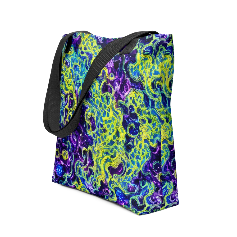 Ultraviolet Maze on Tote Bag — Front
