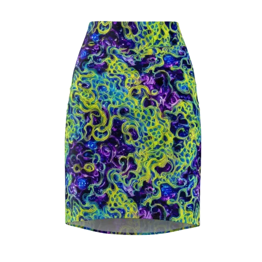 Ultraviolet Maze on a Pencil Skirt