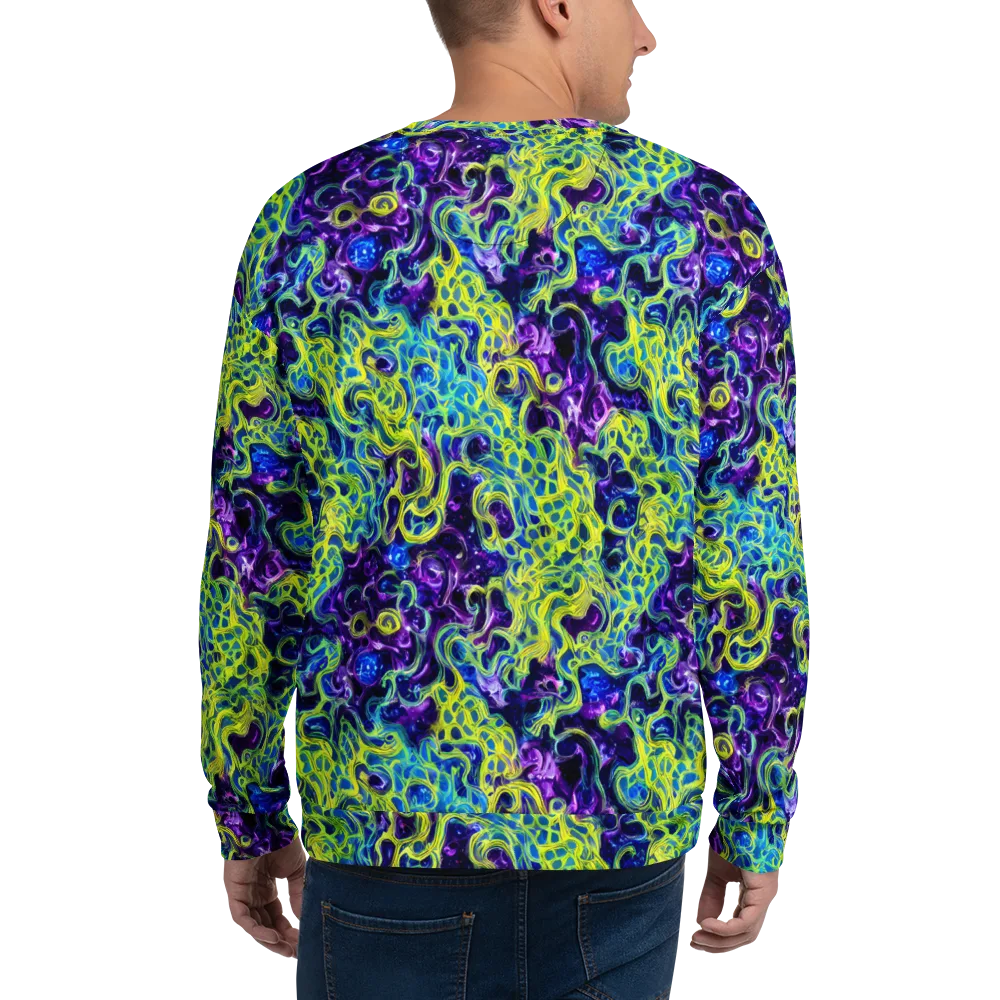 Ultraviolet Maze on Sweatshirt — Back