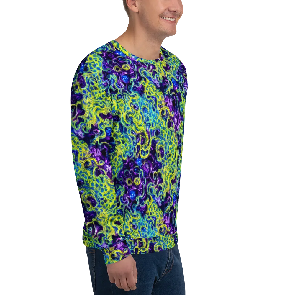 Ultraviolet Maze on Sweatshirt — Right Front
