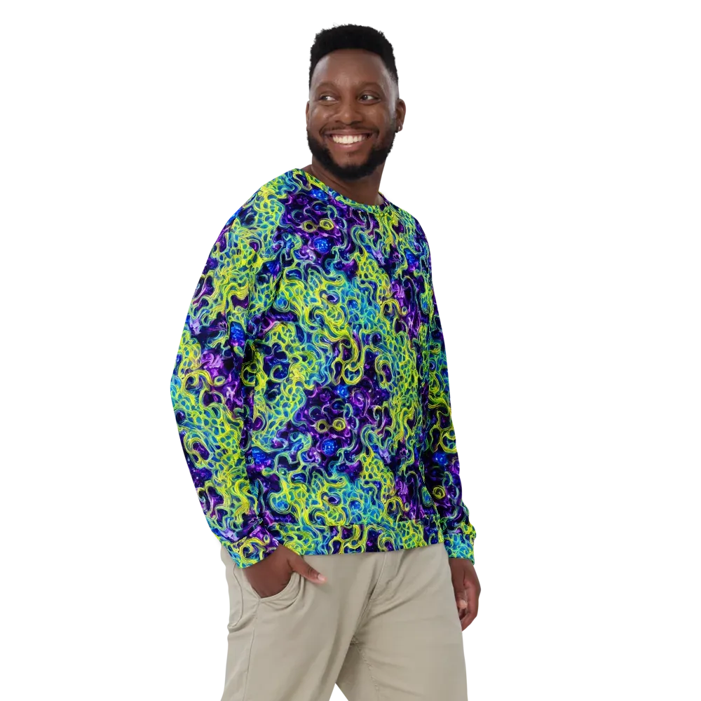 Ultraviolet Maze on Sweatshirt — Front