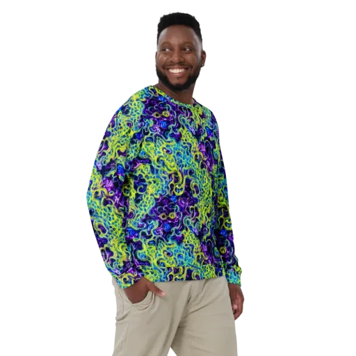 Ultraviolet Maze on a Sweatshirt