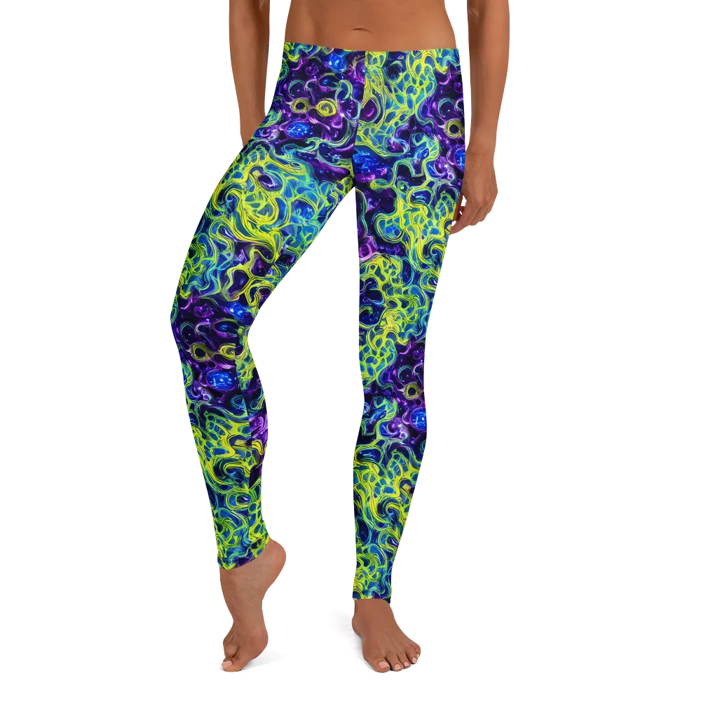 Ultraviolet Maze on Leggings — Front
