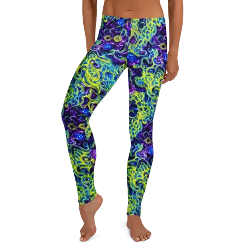 Ultraviolet Maze on a Leggings