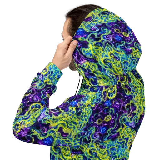 Ultraviolet Maze on a Hoodie