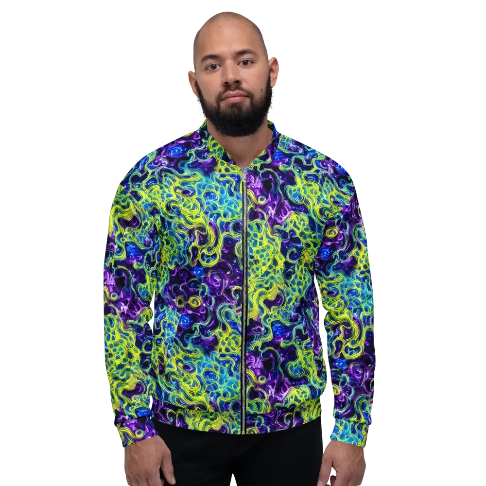 Ultraviolet Maze on Bomber Jacket — Front