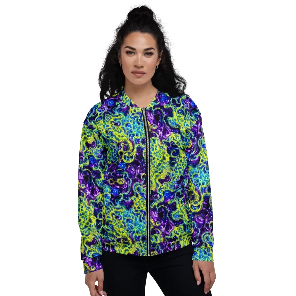 Ultraviolet Maze on Bomber Jacket — Front