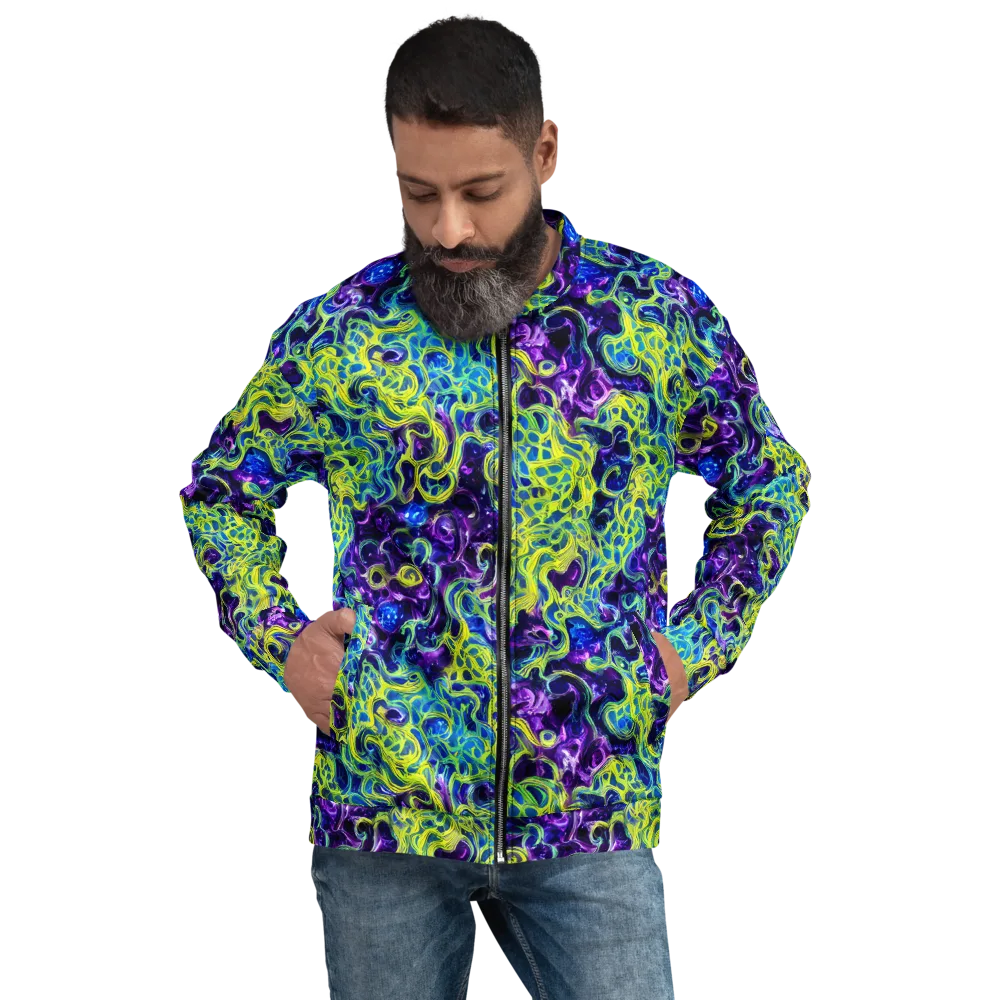 Ultraviolet Maze on Bomber Jacket — Front
