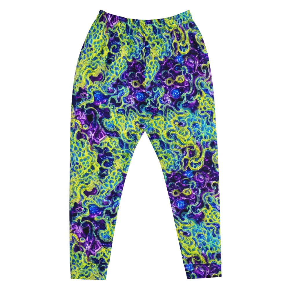 Ultraviolet Maze on Men's Joggers — Front