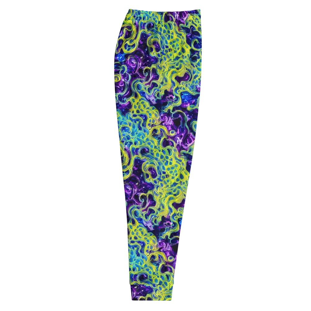 Ultraviolet Maze on Men's Joggers — Right