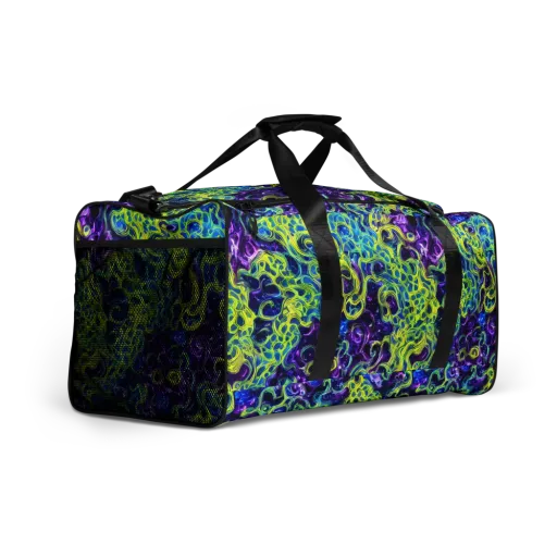 Ultraviolet Maze on a Duffle Bag