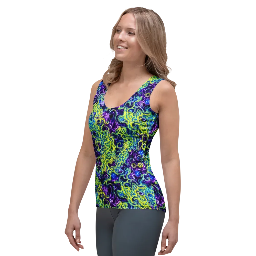 Ultraviolet Maze on Women's Tank Top — Left Front