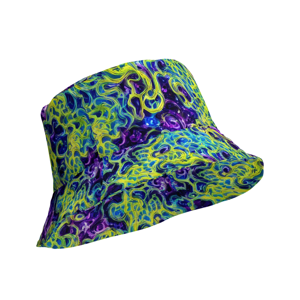 Ultraviolet Maze on Reversible Bucket Hat — Product details Outside