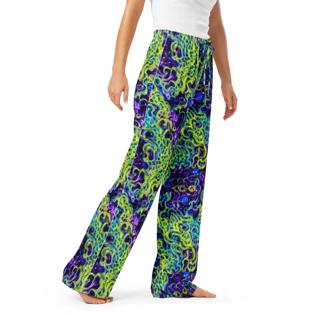 Ultraviolet Maze on Women's Pajama Pants — Right Front