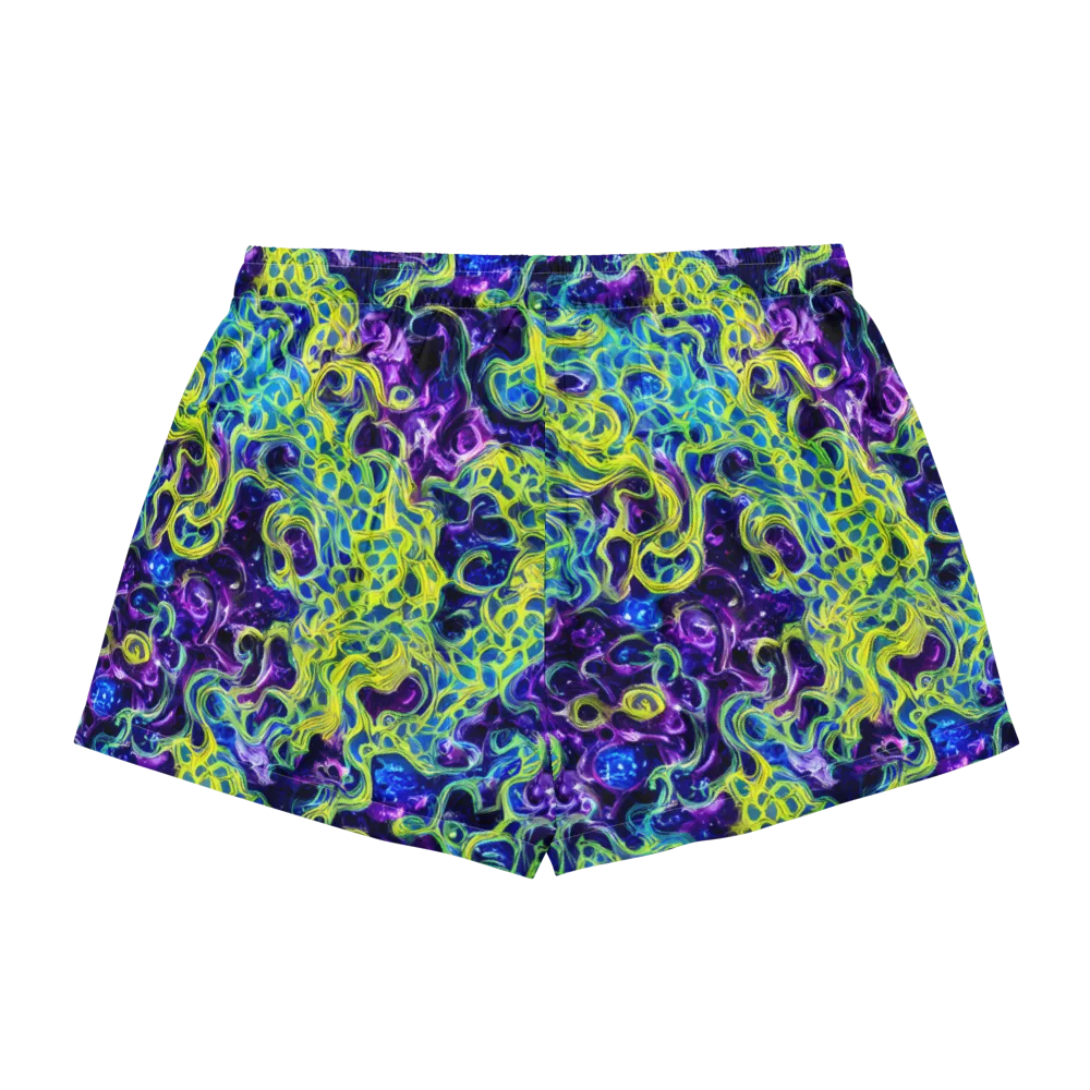 Ultraviolet Maze on Women's Pajama Shorts — Back