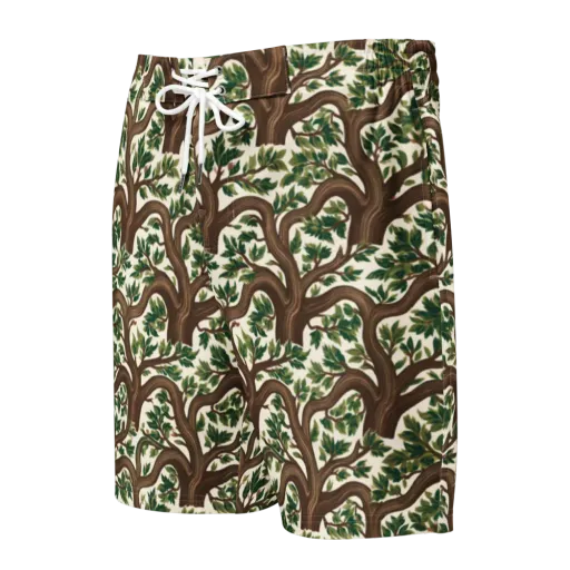 Verdant Boughs on a Men's Board Shorts