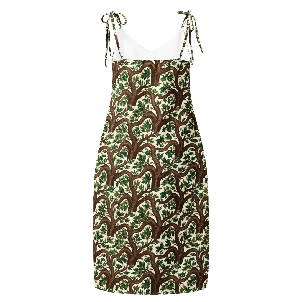 Verdant Boughs on Slip Dress — Back