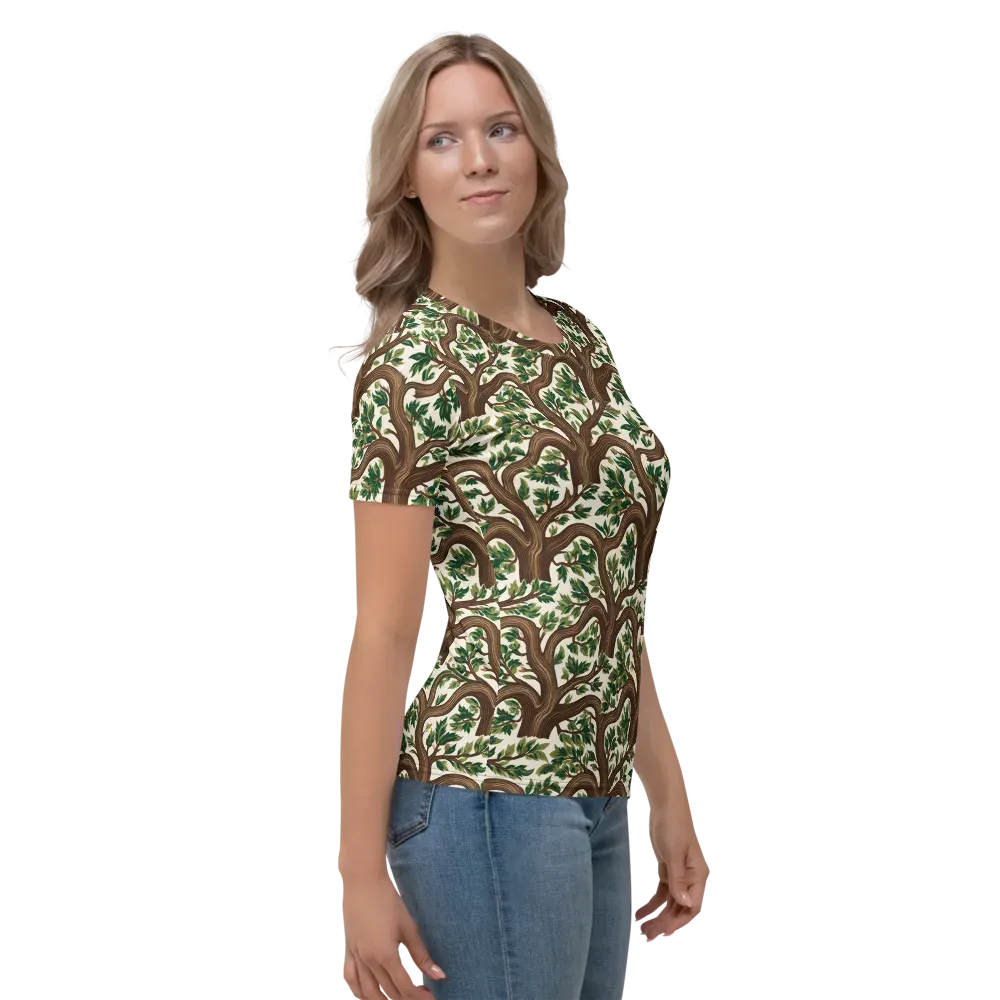 Verdant Boughs on Women's Crew Neck T-Shirt — Right