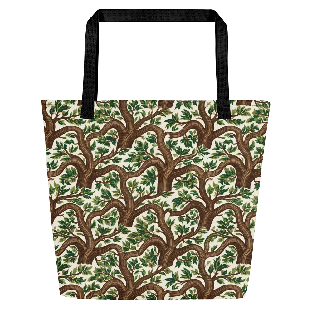 Verdant Boughs on Large Tote Bag W/ Pocket — Front