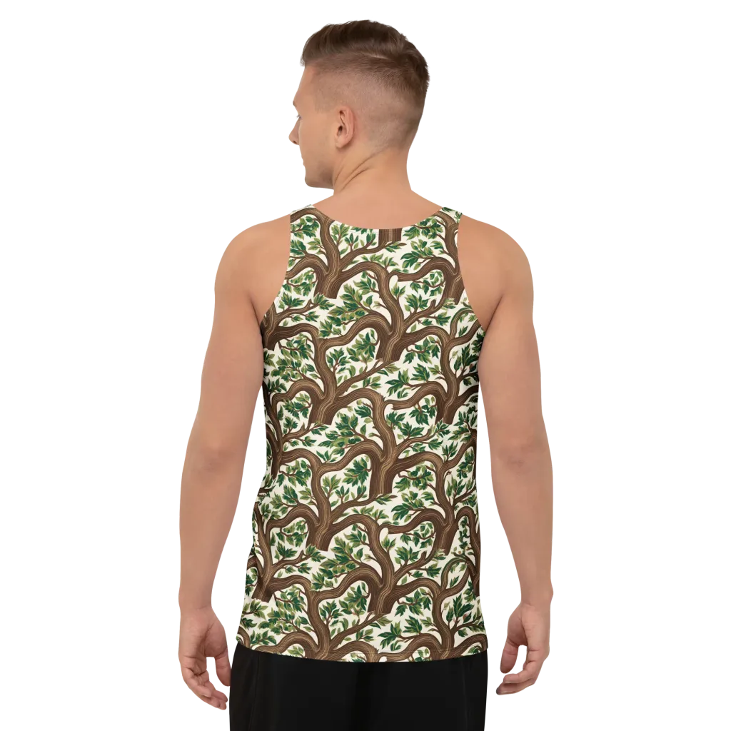 Verdant Boughs on Men's Tank Top — Back