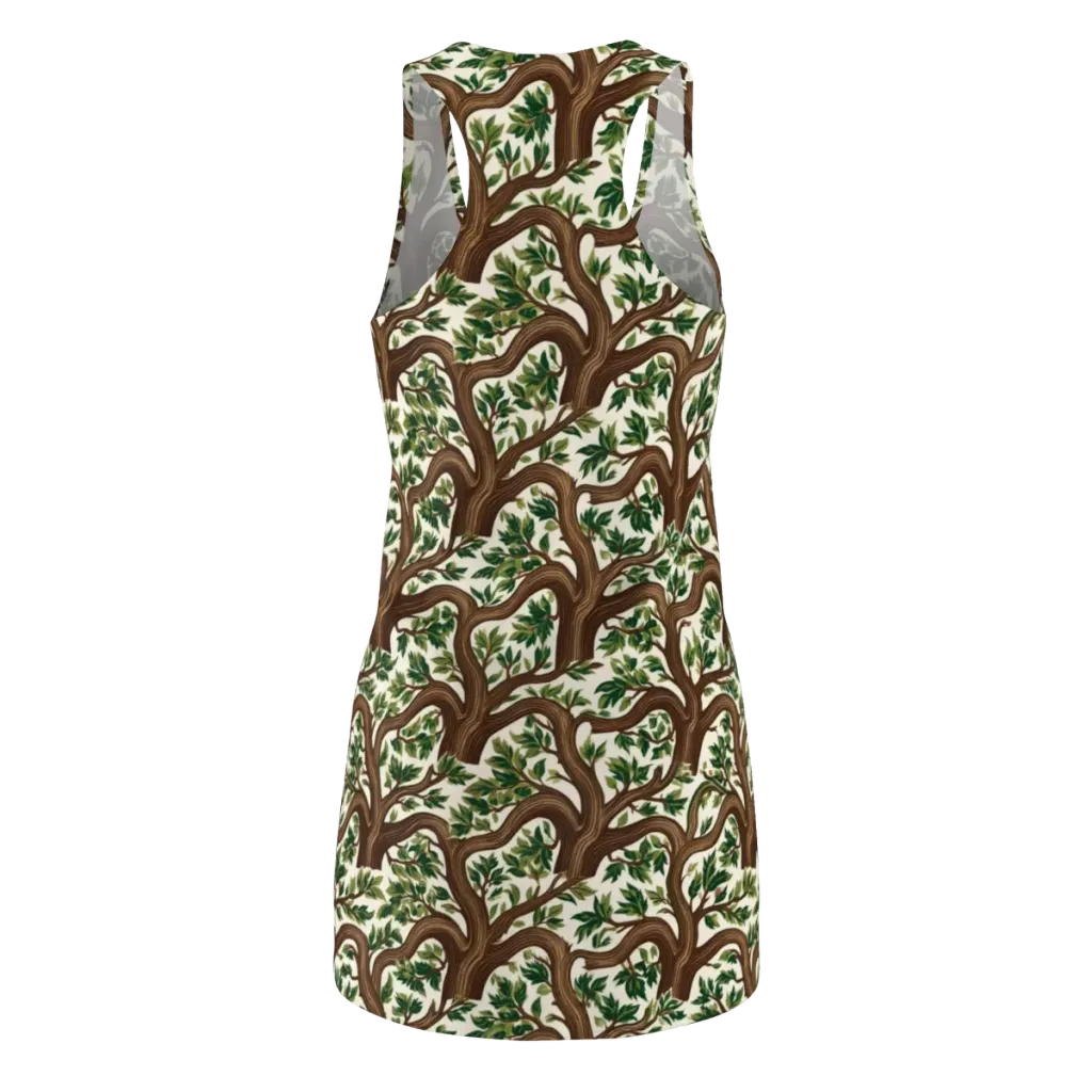 Verdant Boughs on Racerback Dress — Back