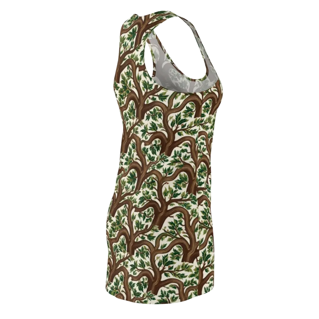 Verdant Boughs on Racerback Dress — Back Side
