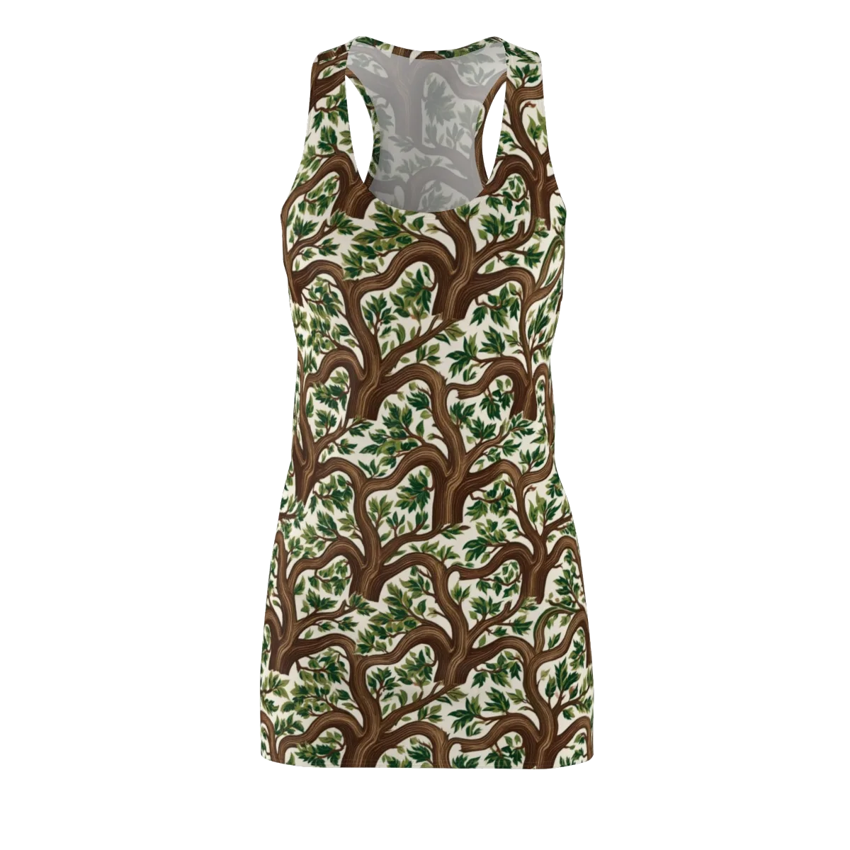 Verdant Boughs on Racerback Dress — Front