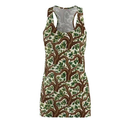 Verdant Boughs on a Racerback Dress