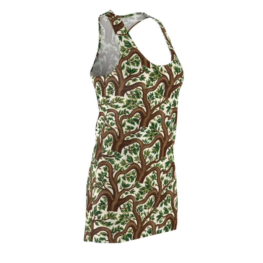 Verdant Boughs on Racerback Dress — Front Side
