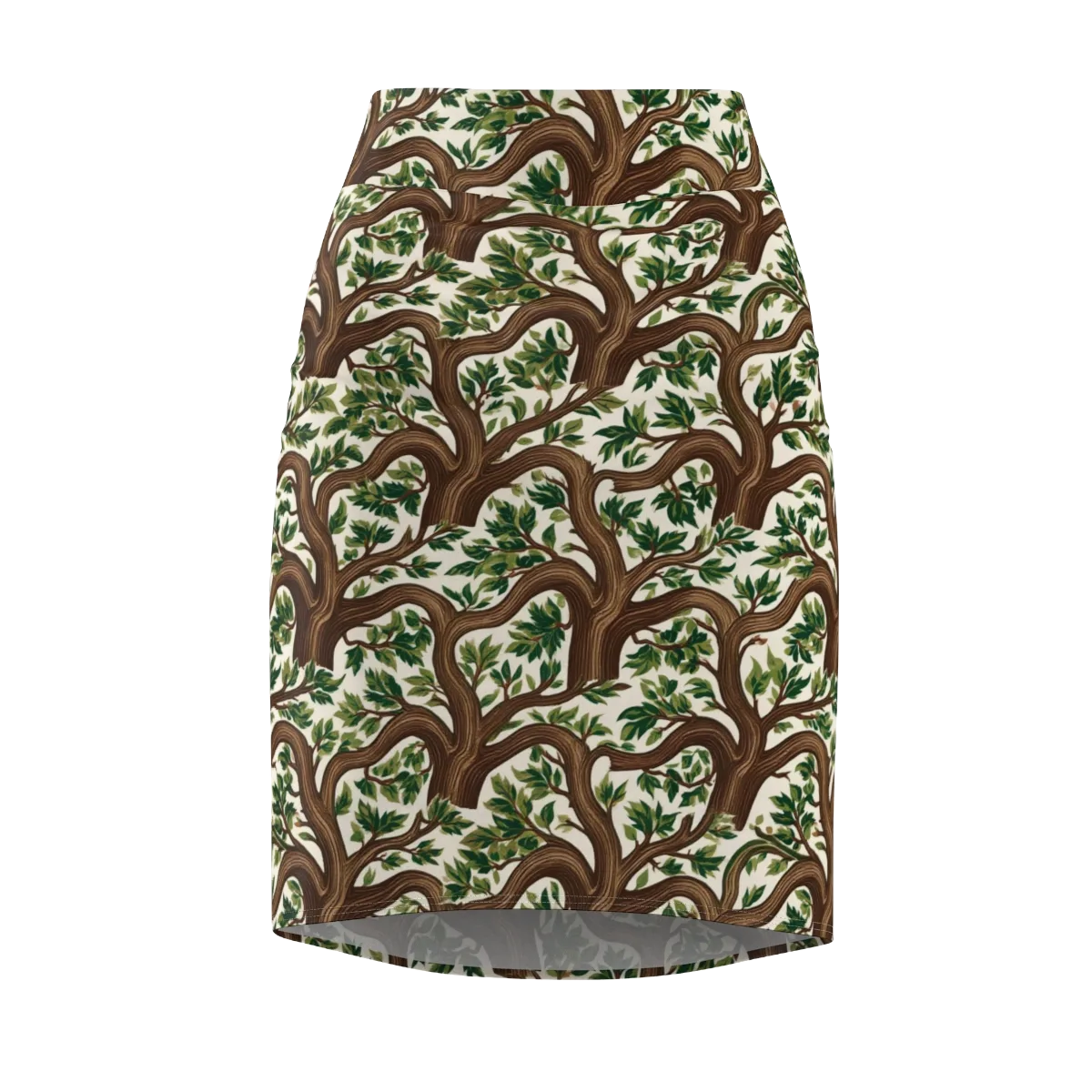 Verdant Boughs on Pencil Skirt — Front