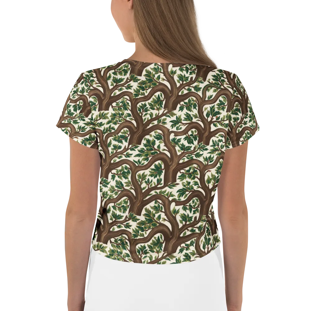 Verdant Boughs on Crop Tee — Back