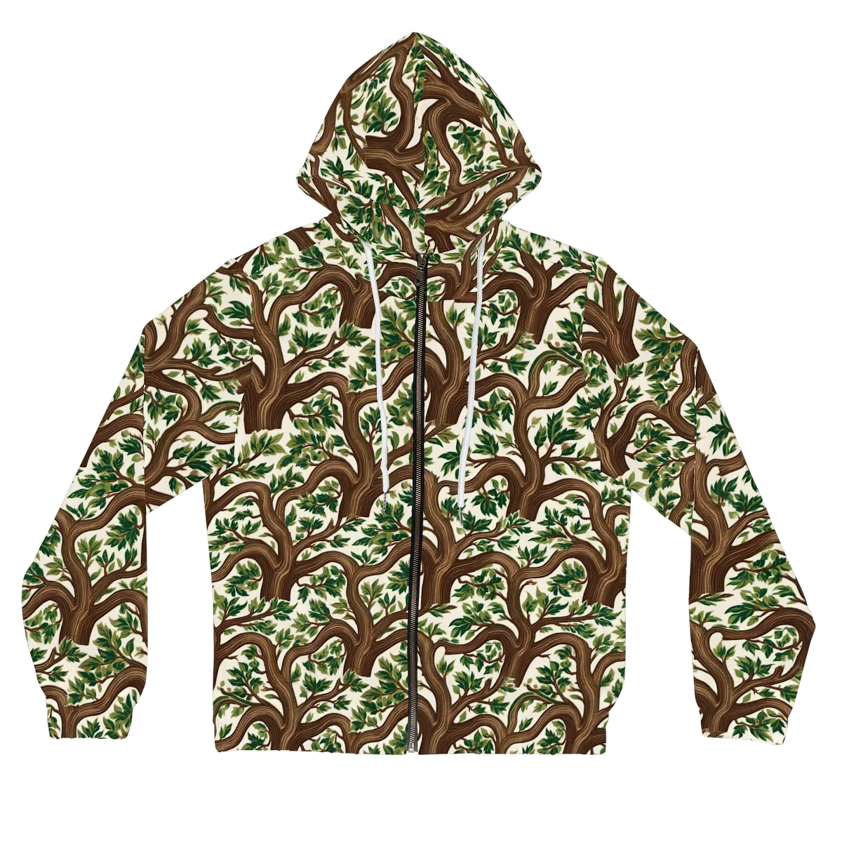 Verdant Boughs on Women's Full-Zip Hoodie — Front