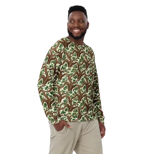 Verdant Boughs on a Sweatshirt
