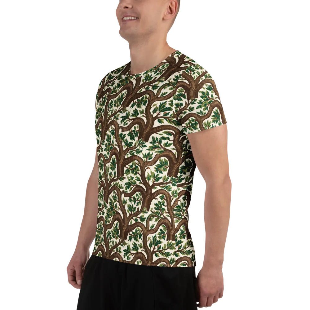 Verdant Boughs on Men's Athletic T-Shirt — Left