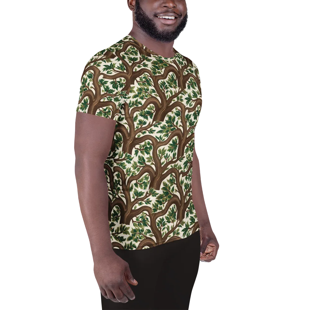 Verdant Boughs on Men's Athletic T-Shirt — Right
