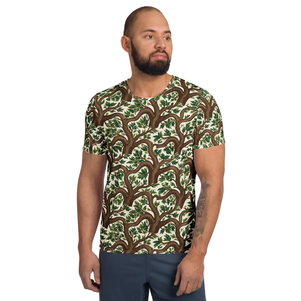 Verdant Boughs on Men's Athletic T-Shirt — Front