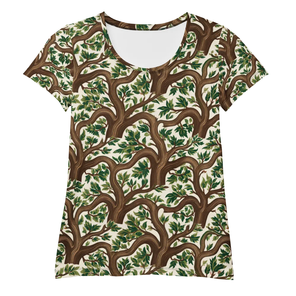 Verdant Boughs on Women's Athletic T-Shirt — Front