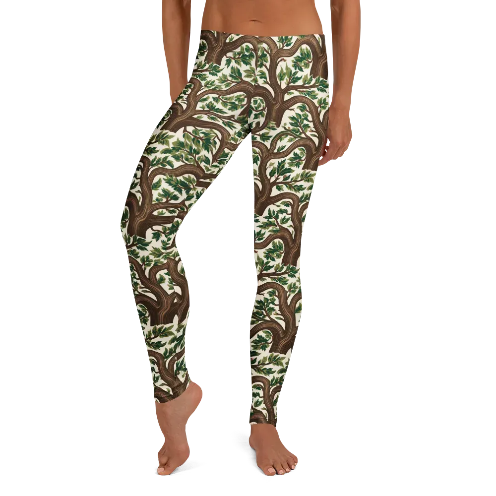 Verdant Boughs on Leggings — Front