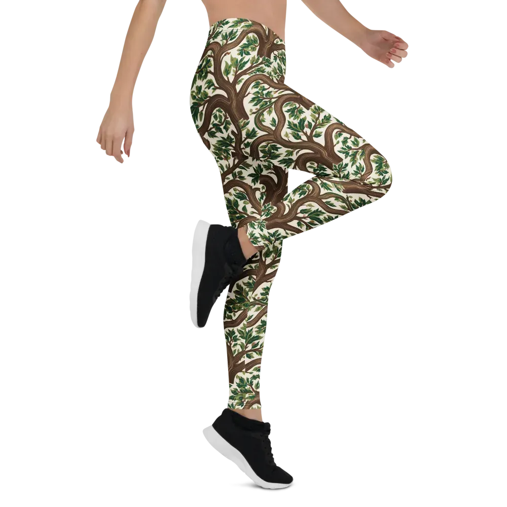 Verdant Boughs on Leggings — Right