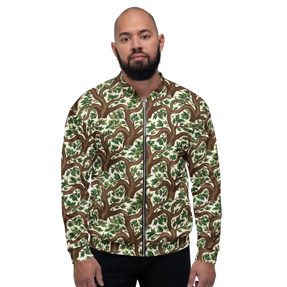 Verdant Boughs on Bomber Jacket — Front
