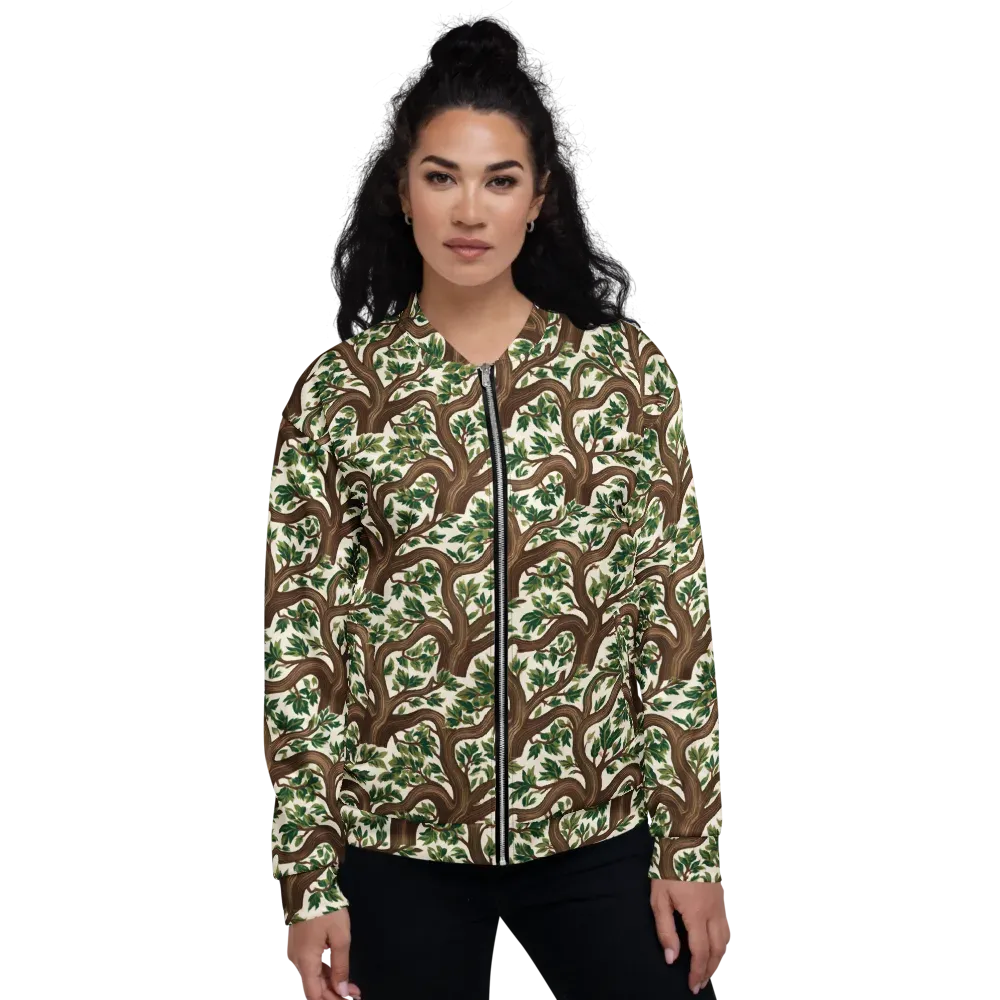 Verdant Boughs on Bomber Jacket — Front