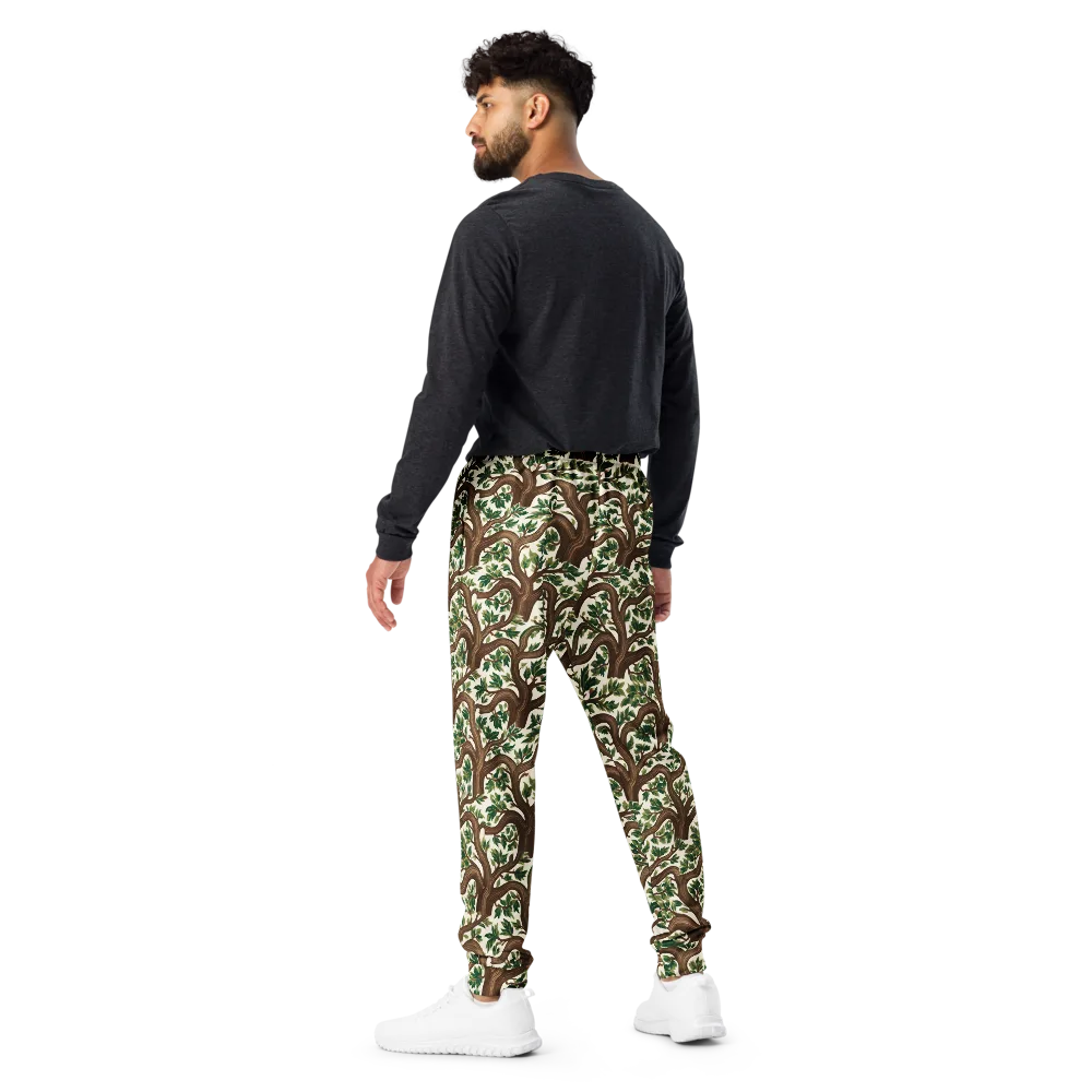Verdant Boughs on Men's Joggers — Back
