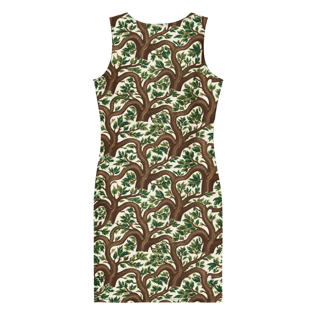 Verdant Boughs on Bodycon Dress — Back
