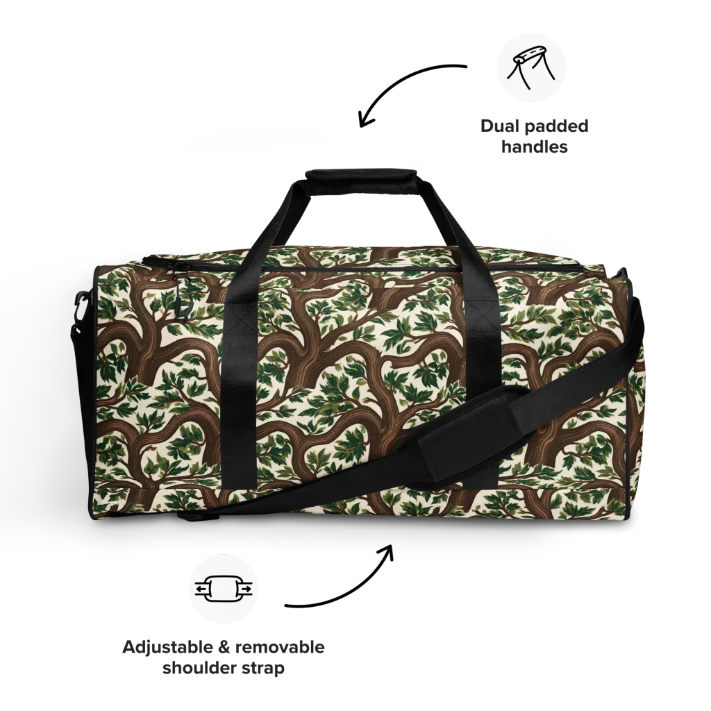 Verdant Boughs on Duffle Bag — Front