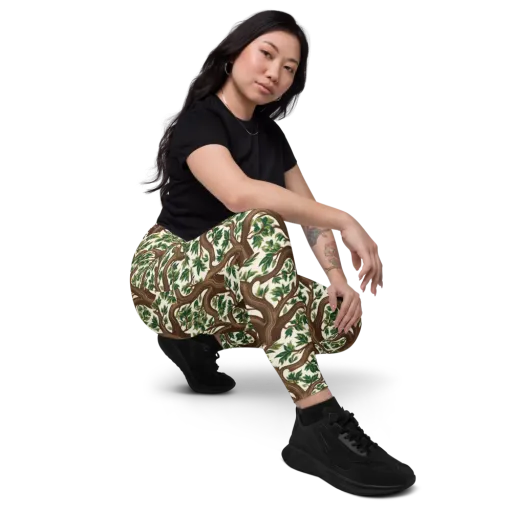 Verdant Boughs on a Leggings with Pockets