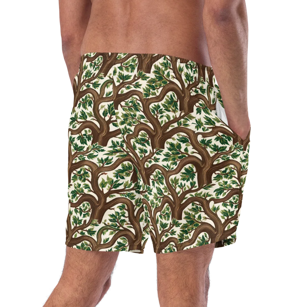Verdant Boughs on Swim Trunks — Right Back