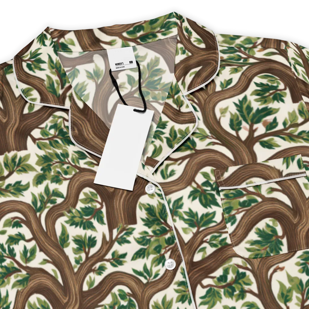 Verdant Boughs on Women's Short Sleeve Pajama Top — Product details